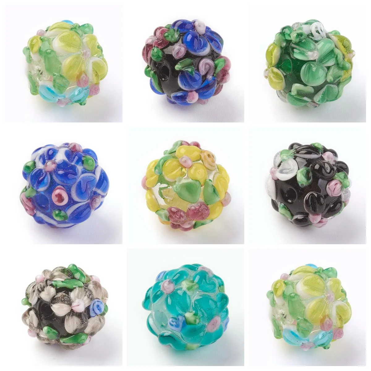 

10Pcs 13*15MM Handmade Petals Flower Lampwork Glass Beads Trendy Loose Bead For Bracelet Necklace DIY Craft Jewelry Making