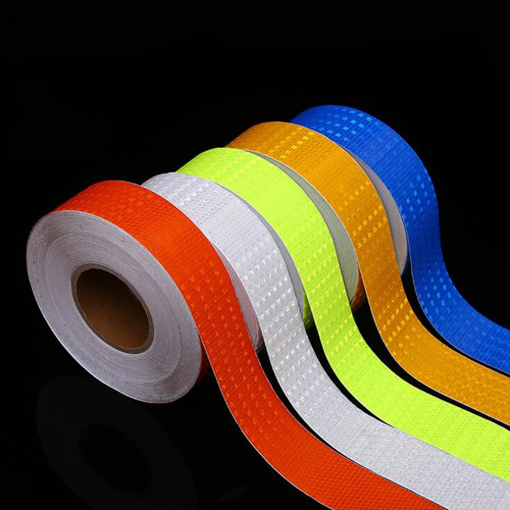 5Cm X 50M/Roll Truck Trailers Accessories Reflektif Car Stickers Adesif Tape For Trucks Trailers Safety