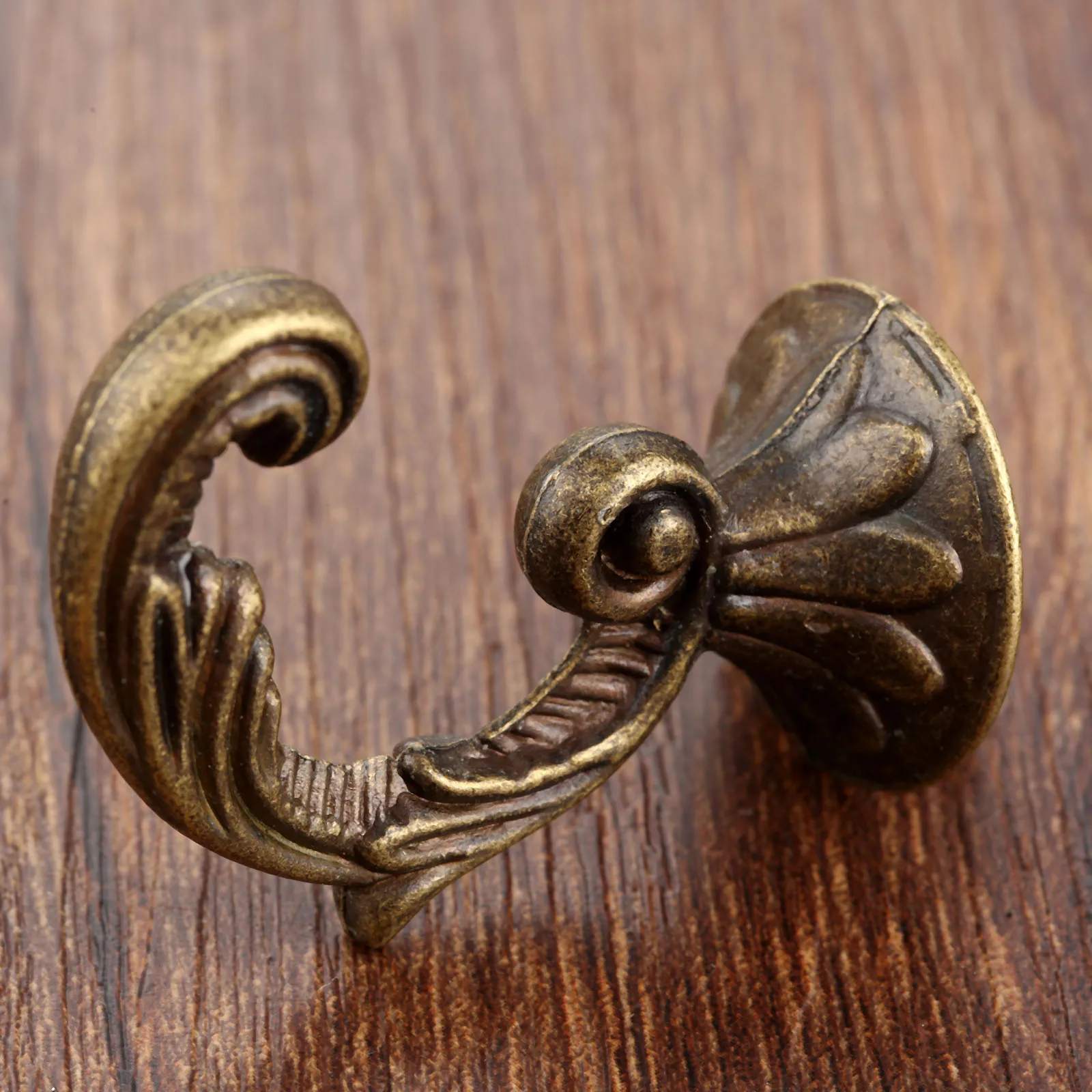 Vintage Bronze Single Hooks Antique Bronze Hooks Wall Hanger Hat Coat Clothes Hook Bathroom Kitchen Furniture Hook With Screw
