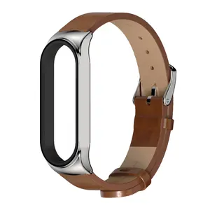 Xiaomi Mi Band Leather Bracelet, Mi Band 9, 8, 7, 6, 5, 4, 3, NFC, Global Version, 6, 7, 8, Correa Main Main Sales Bracelet Mi Band 7 - №8