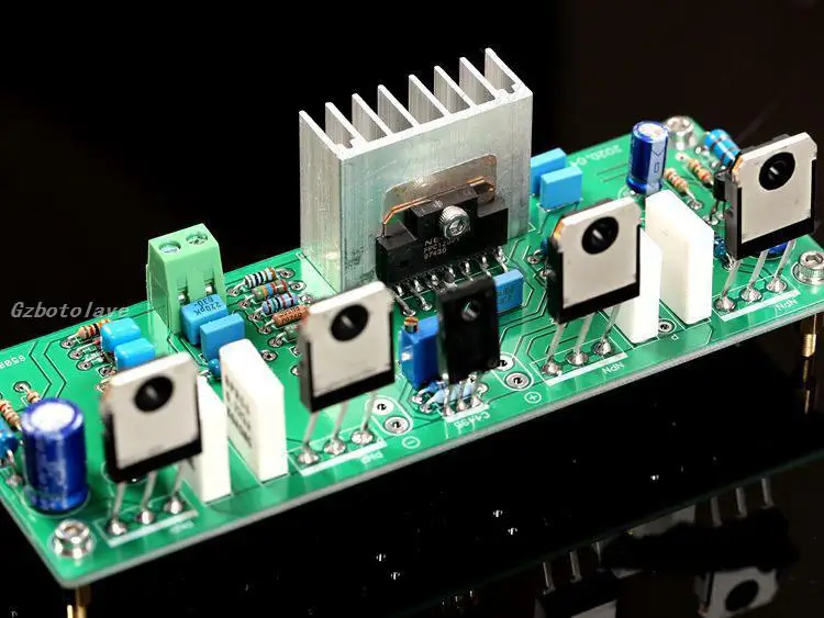 Upc1298v push 2 пары силовых ламп C5198/A1941 моноканальный усилитель мощности плата 160 Вт