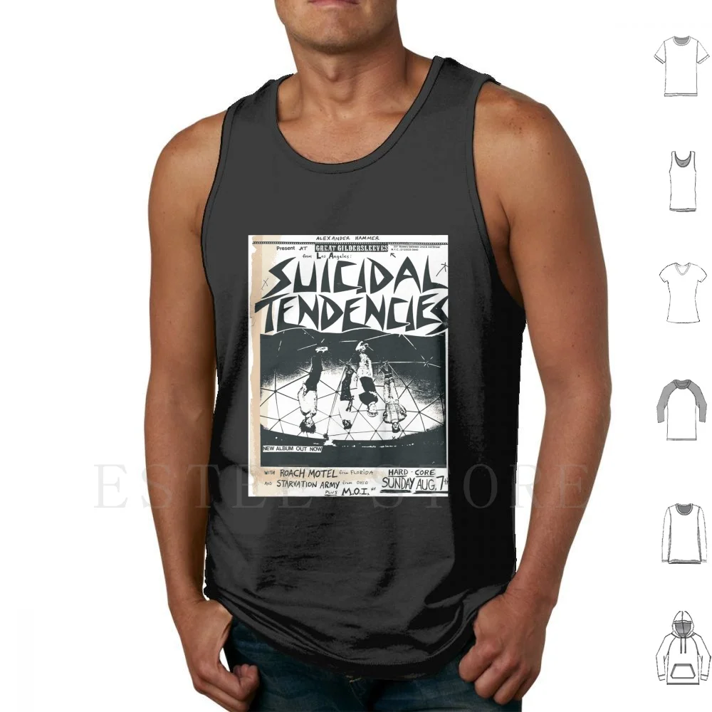 Suicidal Tendencies At Great Gildersleeves Tank Tops Vest Cotton Suicidal Tendencies Punk Flyer Punk Flyers Punk Flier Punk