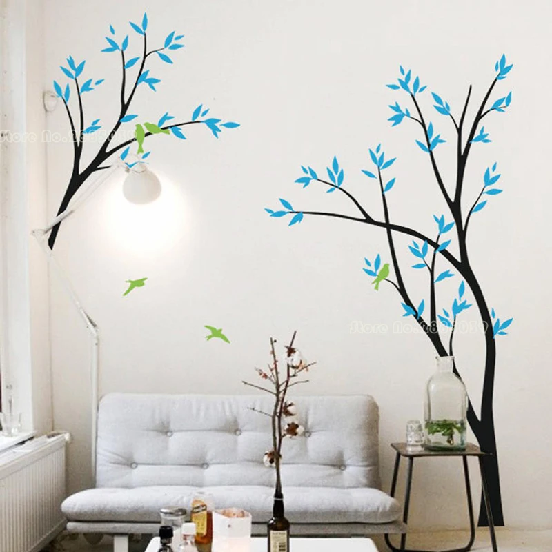 

Fairytale Trees Children's Wall Decals Birds Branches Vinyl Wall Art DIY Mural Woodland Forest Birch Tree Wall Stickers LL2150