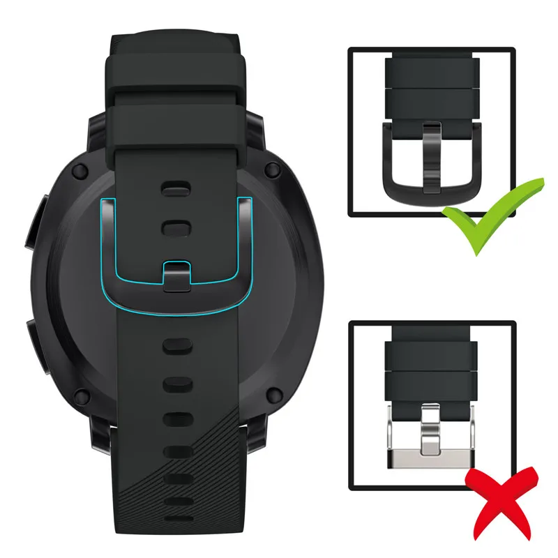 20mm alça de pulso de silicone para samsung gear esporte pulseira banda de relógio de silicone para engrenagem 20mm correias de relógio cinto pulseira