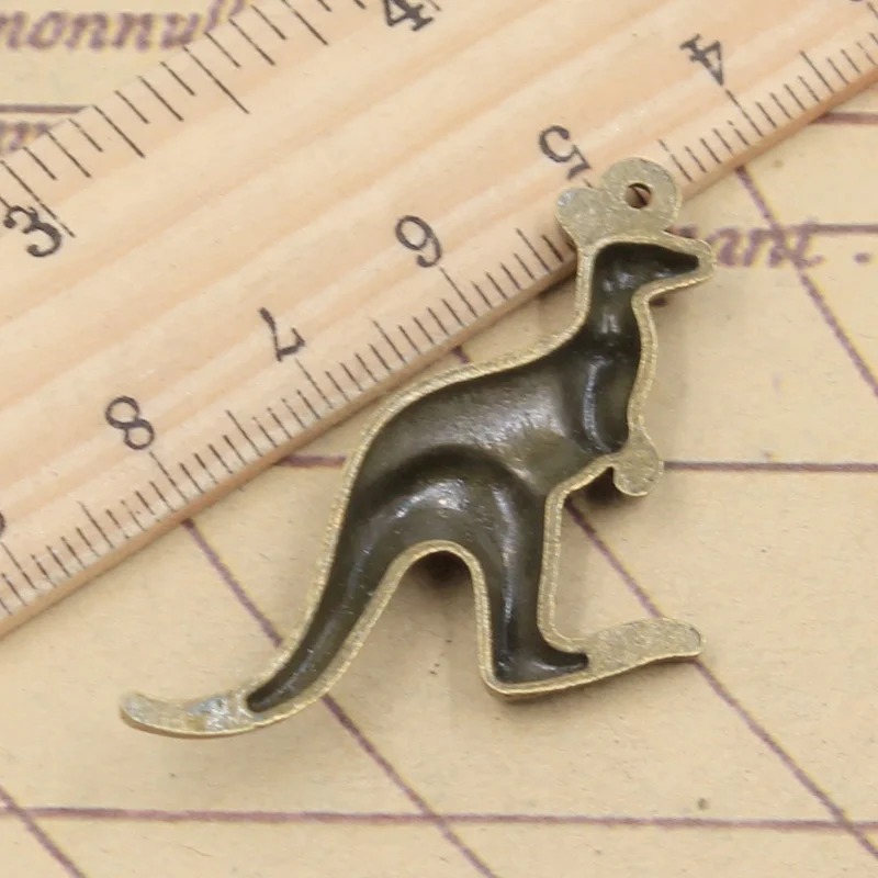 10pcs Charms Australia Kangaroo 47x31mm Tibetan Bronze Silver Color Pendants Antique Jewelry Making DIY Handmade Craft Pendant