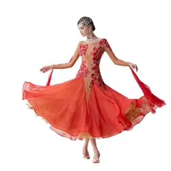 B-19432 Hand Made Long Sleeve Modern Islamic Women Clothing Ballroom Dance Dress For Sale