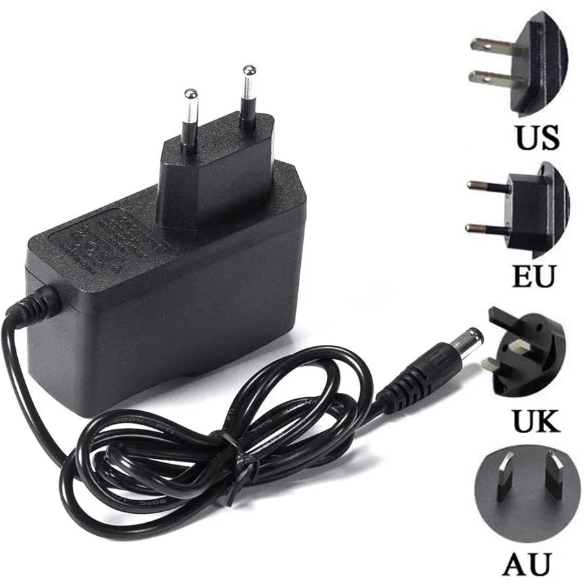 US EU Power Adaptor Supply 3V 5V 6V 7V 9V 10V 12V 1A 2A LED Light Strip DC Power Charger America AC 110-240V Monitor Adaper