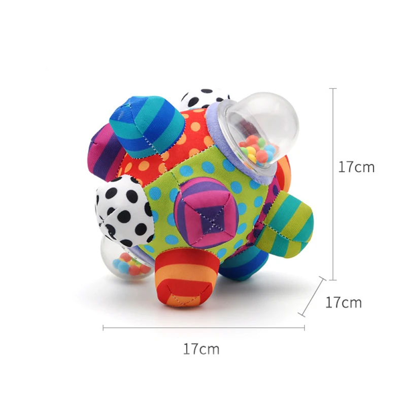 Chocalho do bebê brinquedos bola brinquedo do bebê para recém-nascido 0-12 meses animais de pelúcia tecido chocalhos bebê handbell brinquedo sensorial educacional presente