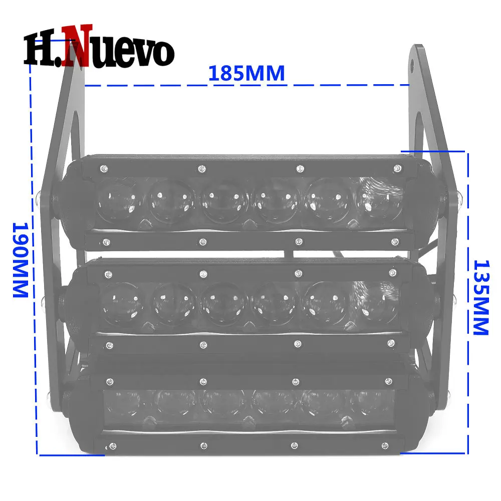 Motorcycle LED Headlight 90W Three-tier Front Fork Bracket Light Accessories For Honda Grom MSX125 MSX 125SF 2013 2014 2015 2016