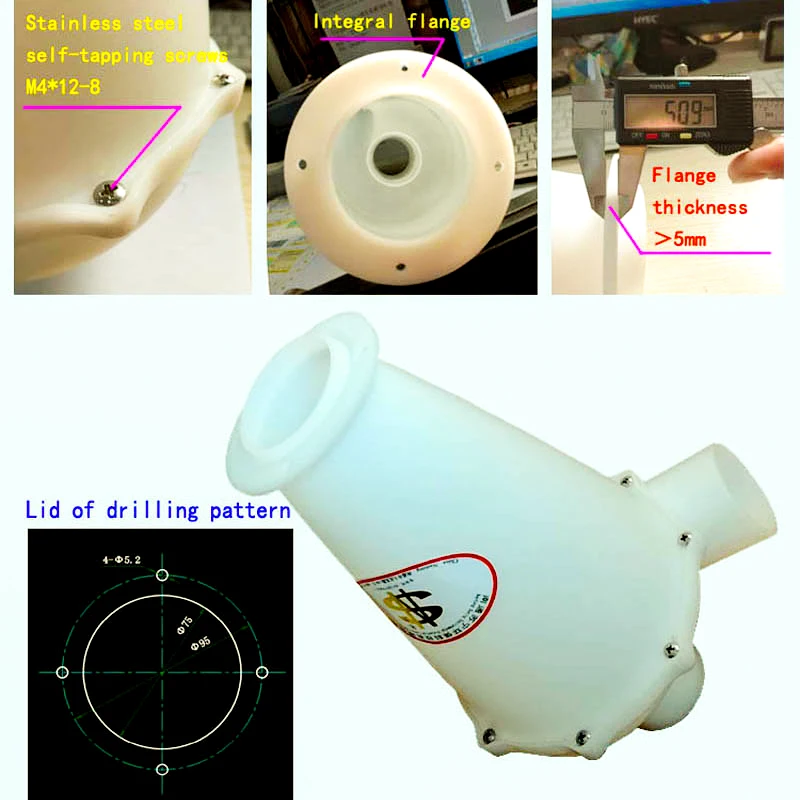 50mm ID SN50T6 Sixth Generation Turbo Cyclone Vacuum Cleaner Filter Dust Collector Separator