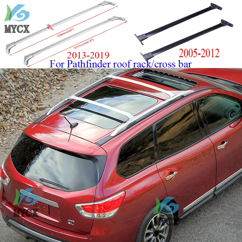 For Nissan Pathfinder horizontal roof rail luggage bar cross beam,OEM model.thick aluminum alloy,low profit 2005-2019