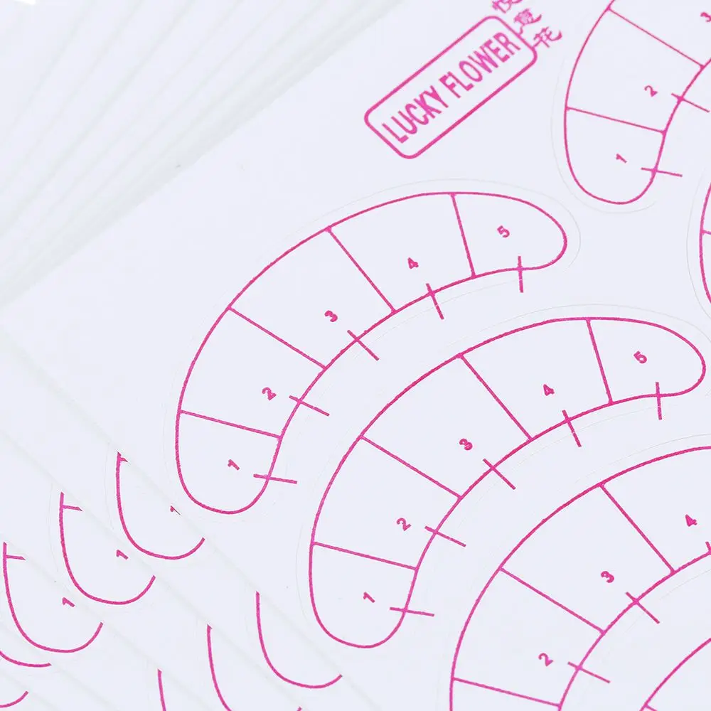 70 قطعة ماكياج التجميل المهنية تحت العين نصائح لاش تمديد تطعيم رمش مقياس وسادة التصحيح