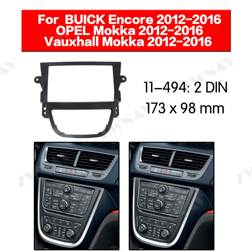 Car multimedia Player frame For 2012 2013-2016 OPEL MOKKA 2 DIN Audio Panel Mount Installation Dash Frame Adapter car DVD fascia