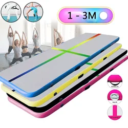 Inflatable Air Track 1m 2m 3m Gymnastics Professional Airtrack Yoga Sport Wrestling Buffer Prevent Injuries Tumbling Mats