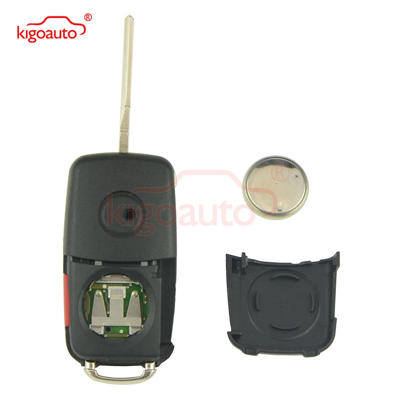 Kigoauto 5K0837202R 315Mhz 3 Button With Panic HU66 Blade Remote Key NBG010180T For VW Beetle Passat Jetta Tiguan 2014