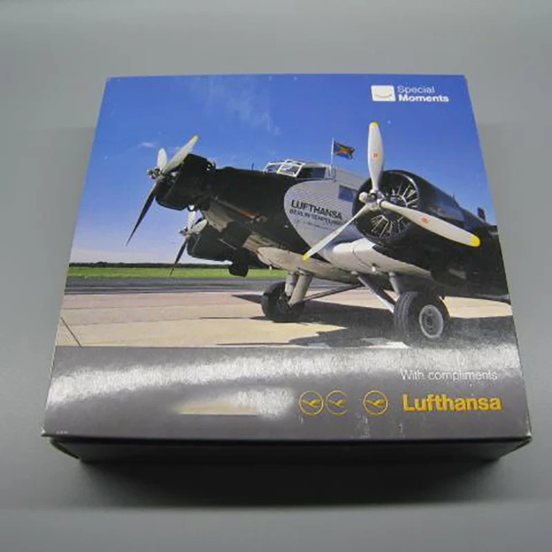 

Diecast 1/250 Scale Germany JU-52 Junkers Ju-Air JU52 Plane Model Classic Transport Aircraft Airplane Toys Souvenir Ornaments