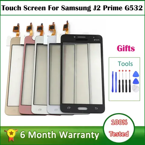 G532 Touch Screen Digitizer Sensor For Samsung Galaxy J2 Prime G532 SM-G532 SM-G532F G532F Front Glass Panel Replacement Parts
