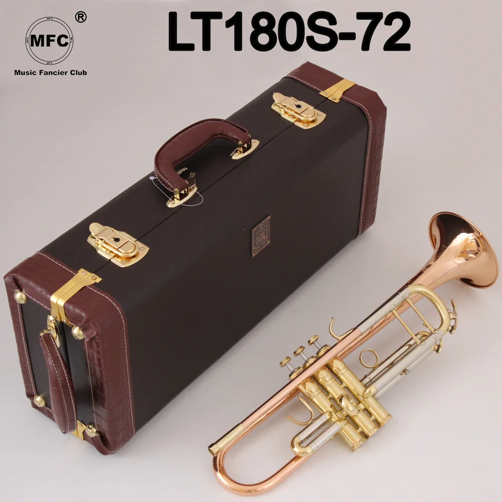 

Music Fancier Club Bb Trumpet LT180S-72 Phosphorus Copper Music Instruments Profesional Trumpets 180S72 With Case Mouthpiece