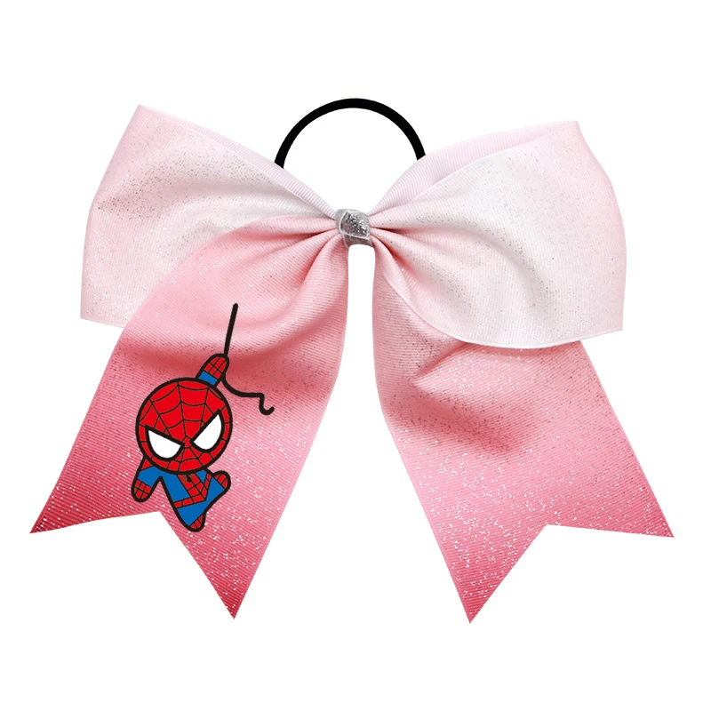 2 pezzi di fiocchi GLITTER sfumati Sparkle Ribbon Cheer Bow Cheerleading archi per capelli Sport per ragazze adolescenti, accessori per capelli da