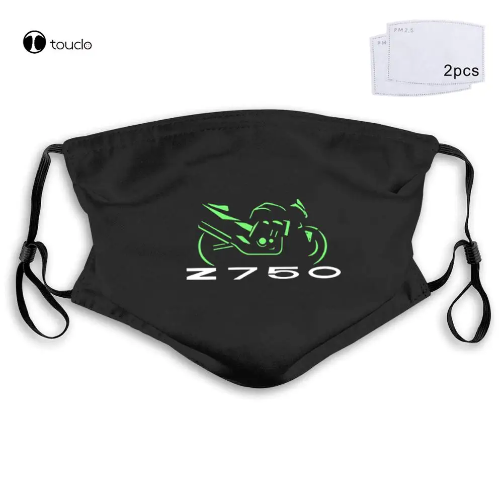 New Casual Men for Japanese Motorcycle Z750 Different Models Z 750 Face Mask Filter Pocket Cloth Reusable Washable