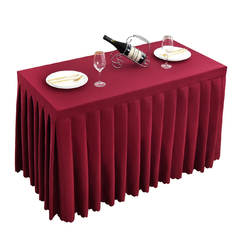 Hotel Conference Rectangular Business ExhibitionTable Skirting Cover