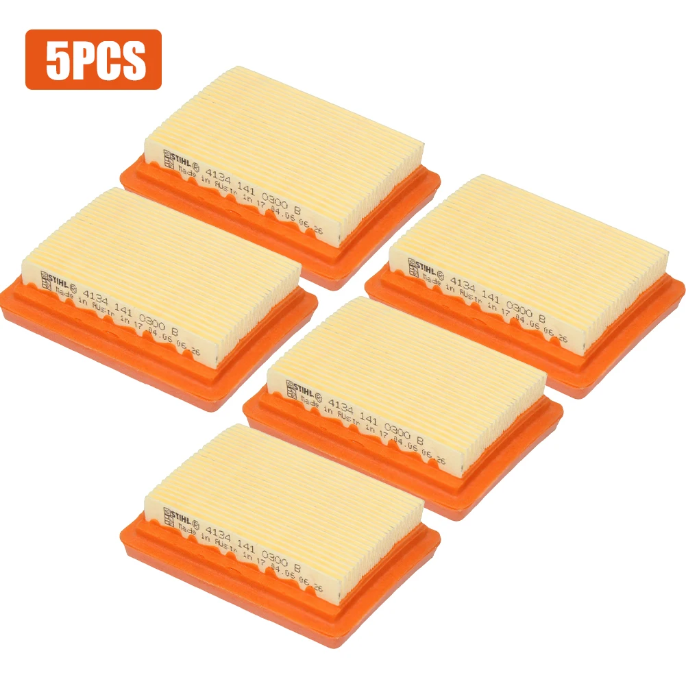 5PCS Air Filter Fit for Stihl Carburetor FS120 FS200 FS250 FS300 FS350 FS400 FS450 Trimmer Chainsaw Air Filter Replacement