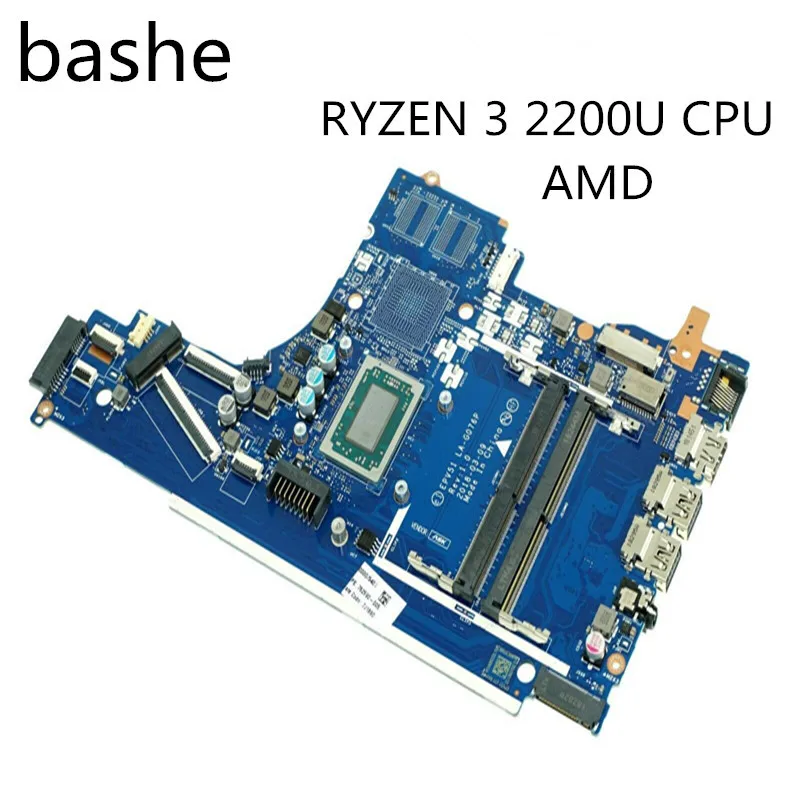 

For HP 15-DB laptop motherboard RYZEN 3 2200U CPU integrated graphics card LA-G076p motherboard full test