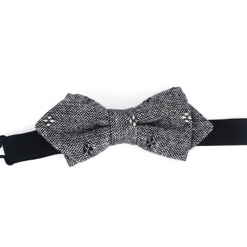 Di nuovo modo Classico Convenzionale di trasporto 100% Lana Bow Tie Gravata Più Colori Pied De Poule Modello di Cravatta di Lusso del Mens Cravatta a Farfalla Farfalla