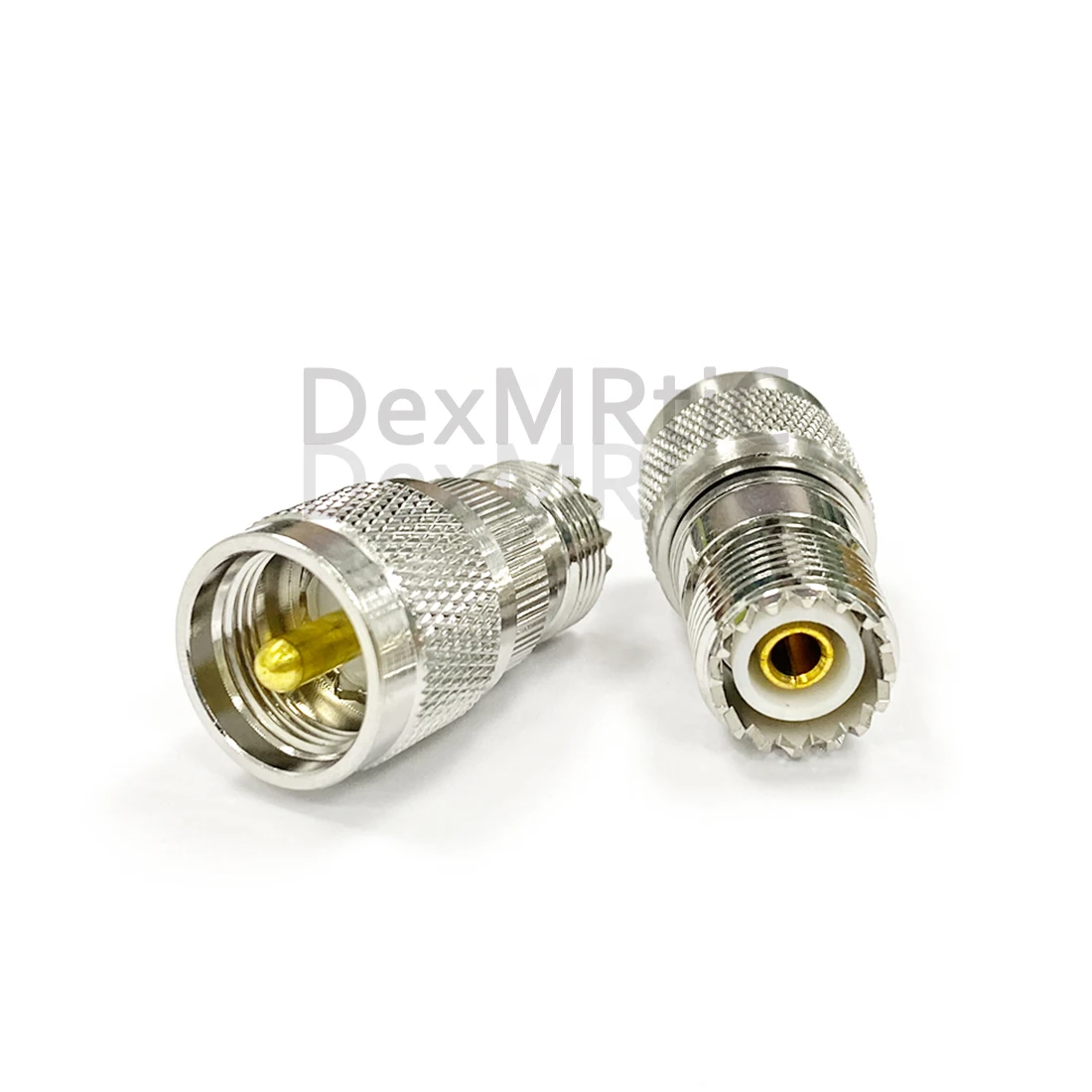 

1PC UHF Female SO239 Switch UHF Male PL259 RF Adapter Connector Straight Coupler Nickelplated Wholesale Fast Ship