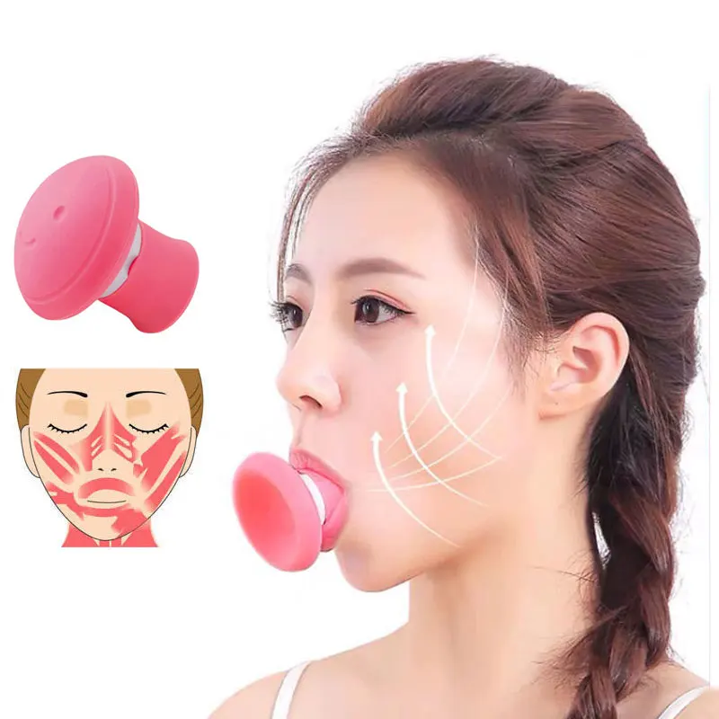 New Face Slimming Tool Face Lift Skin Firming V Shape Exerciser Instrument Cute Portable Anti Wrinkle Mouth Exercise Tool