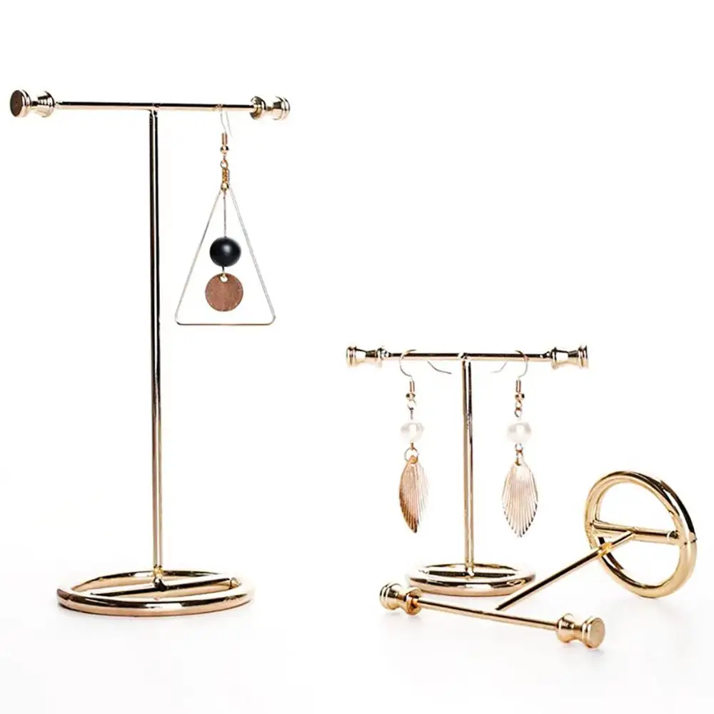 Estante de oro para pendientes, organizador de joyas, soporte de exhibición de Joyas, estante de exhibición para pendientes, collares, pulseras