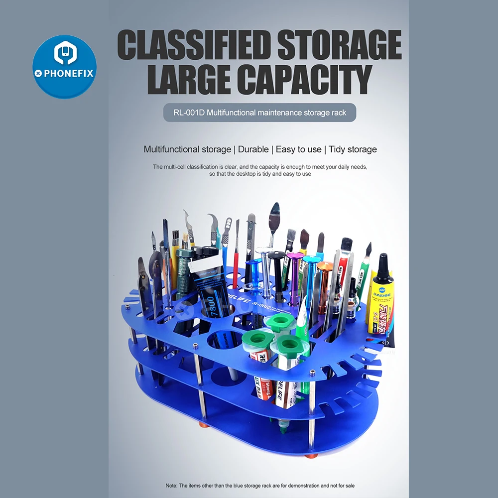 RELIFE RL-001D Storage Box Stainless Steel Non-slip Large Capacity Rounded Edges Neat Convenient Durable Screwdriver Toolbox