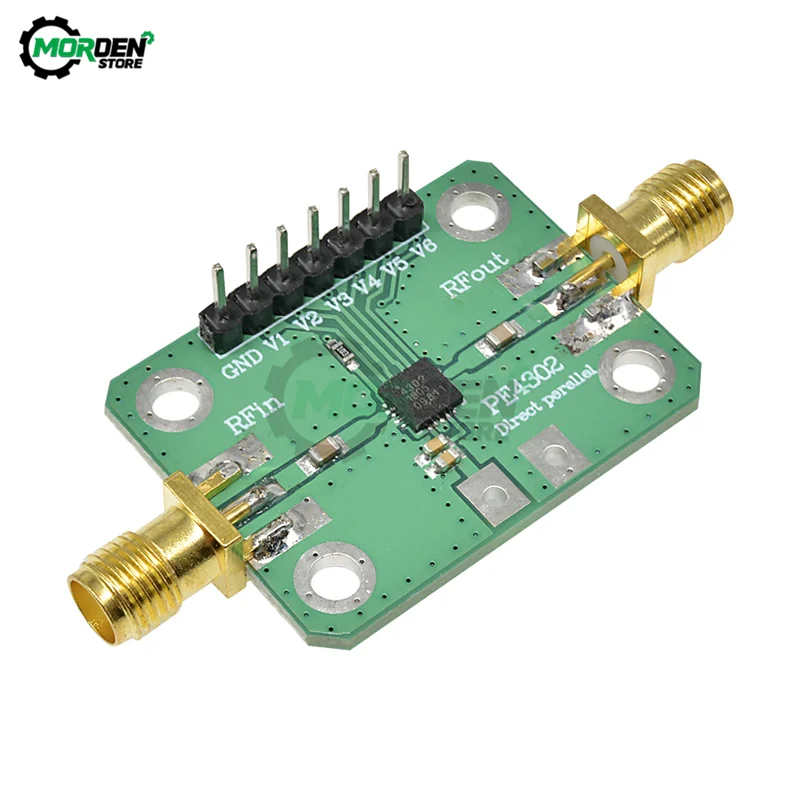 PE4302 Numerical Control RF Attenuator Module DC 5V Parallel/Serial Immediate Mode CNC Attenuator Modules 1MHz-4GHz 0 to 31.5DB