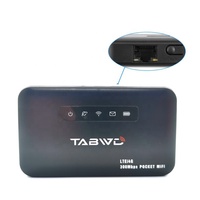 E5885 Pocket WiFi Router 300Mbps 4G Sim Card Slot RJ45 Lan Port Mini CPE Router 2600mAh Battery 4G Wifi Hotspot Modem Router