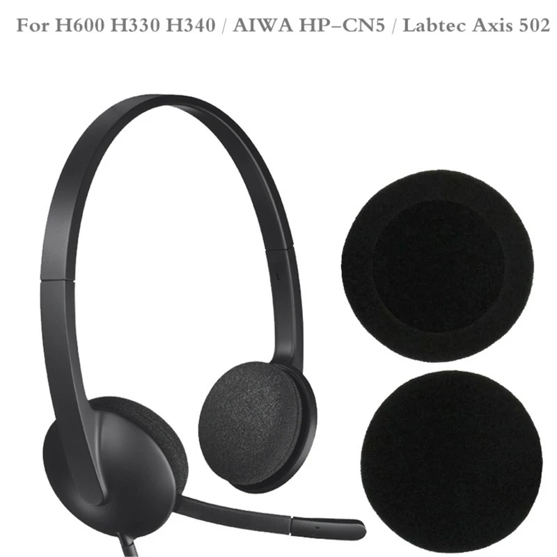 5 Pairs of Foam Ear Pads Foam Cushion Cover For Logitech- H600 H 600/AKG-K402/K403/K412 Wireless Headset Headphone