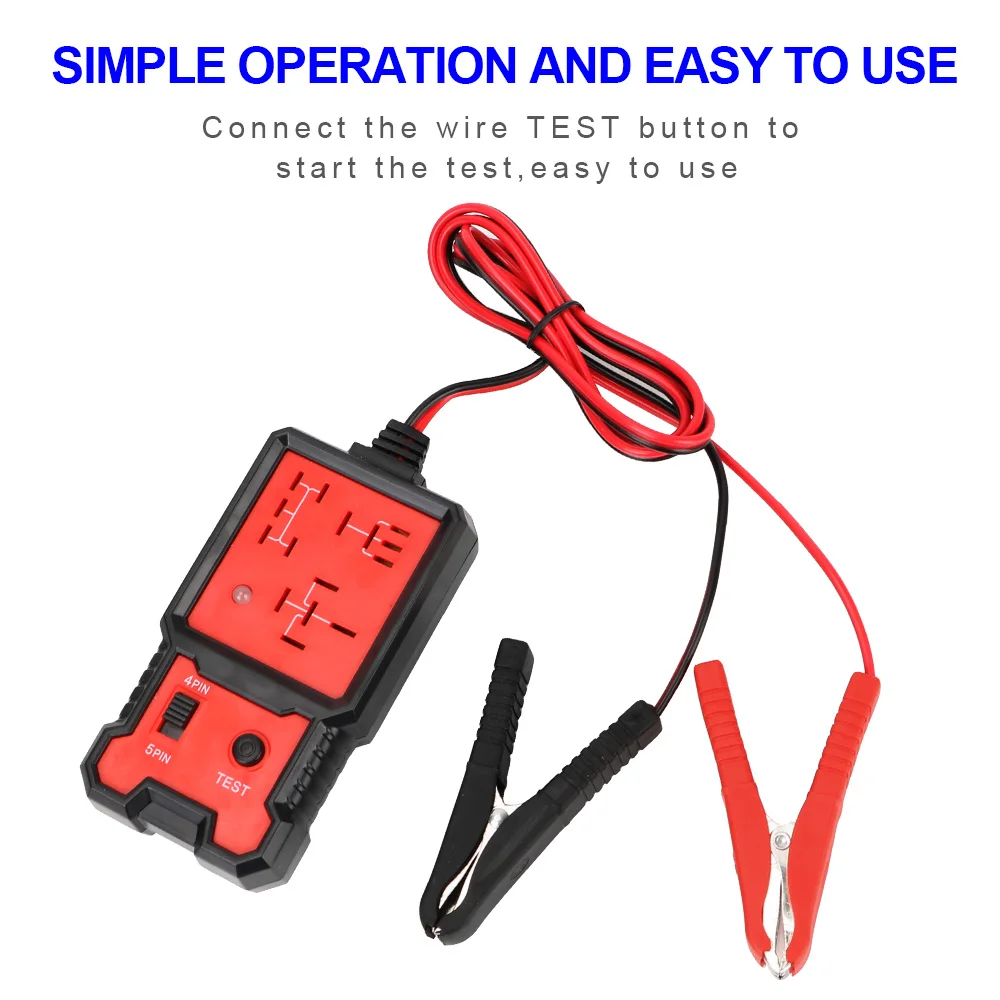 12V Car Relay Tester Battery Checker Diagnostic Tools LED Light Indicator Auto Accessories For Motorcycle Boat Truck Trailer 4x4