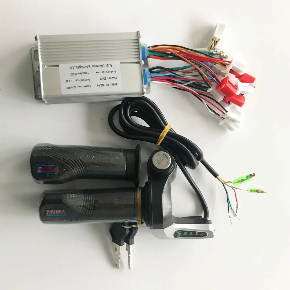 36V 48V 350W Electric Scooter ebike Brushless Hub Motor BLDC Controller 36 48 Volt 350 Watts e-scooter Controller Throttle Set