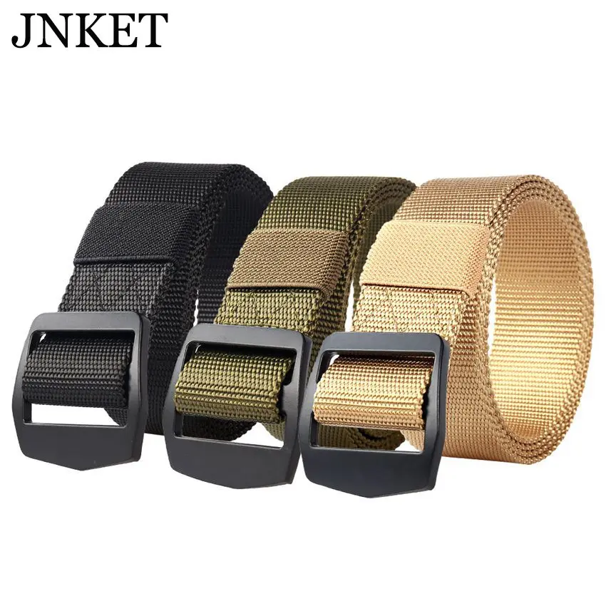 

JNKET Fashion Men Nylon Tactical Waist Belt Outdoor Sports Waistband Casual Versatile Waist Strap Cinturon