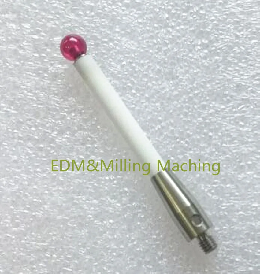 CNC CMM Touch Probe Stylus 6mm Dia Ruby Ball Ceramic Stem M4 CMM Styli A-5000-3709