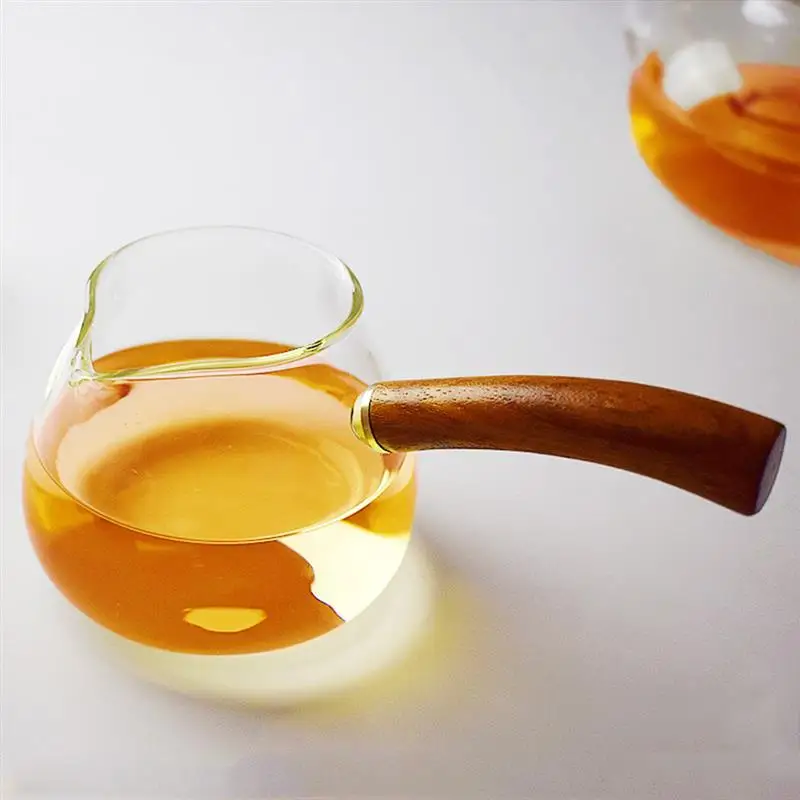 High Quality Transparent Teapot Tea Pitcher High Temperature Resistant Clear Glass Tea Cup Water Pitcher Home Supplies