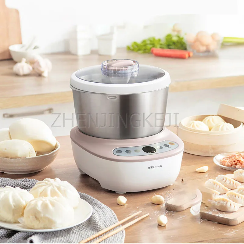 

5L Electric Stainless Steel Mixer Home Kitchen Appliances 220V Desktop Intelligent Timing Fermentation Kneading Machine