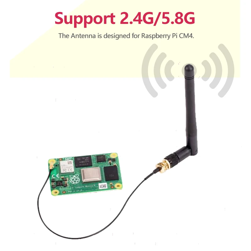 Raspberry Pi Rechen Modul 4 Antenne Kit, Zertifiziert für Den Einsatz mit CM4, wifi ANT,ipex