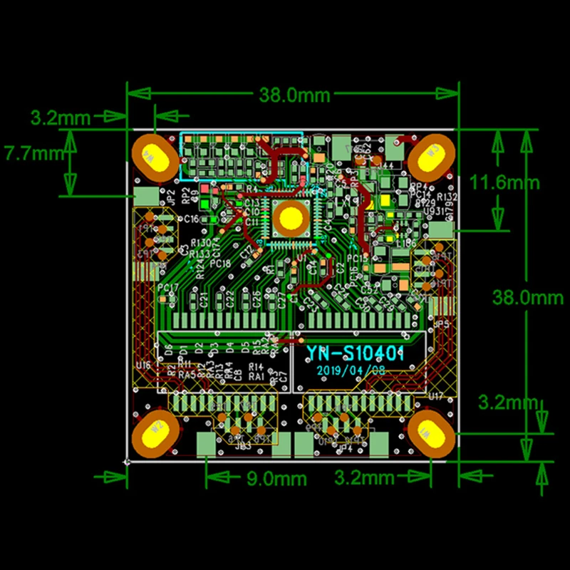 Mini módulo de interruptor ethernet pbc, módulo oem tamanho 3 portas, interruptores de rede pcb, placa mini módulo interruptor ethernet 10/100mbps oem/odm