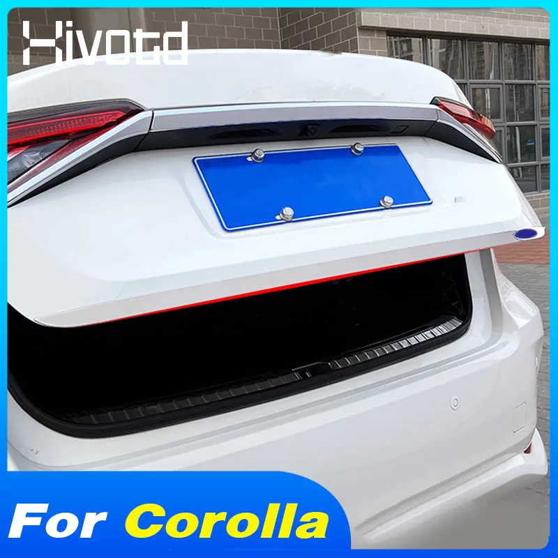

Rear Trunk Tailgate Trim Exterior Car Accessories Stainless Steel Garnish Strip Auto Decoration For Toyota Corolla Sedan 2020