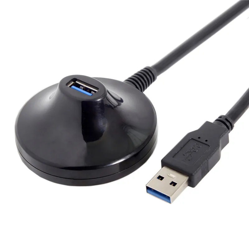 0.8m Desktop USB 3.0 Type A Male to Female Extension Data Charge Cable with Stand Base Shielded