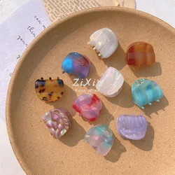 Fantasy color mermaid color acetic acid mini catch clip temperament small Korean girl hair catch plate hairpin bangs clip