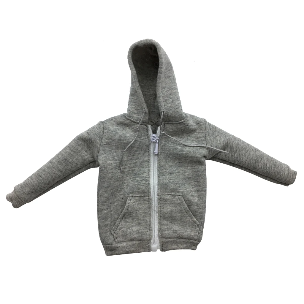1/6 Scale Mens Zip Up Hoodie Sweatshirt For 12\'\' Action Figure