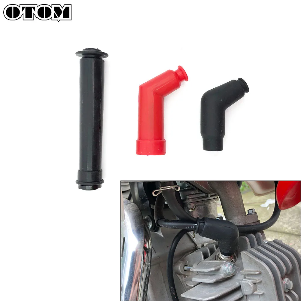 OTOM High Performance Spark Plug Cap Connector Ignition Coil Tip Cover Rubber For 50cc 110cc 125cc 140cc 160cc Pit Dirt Bike