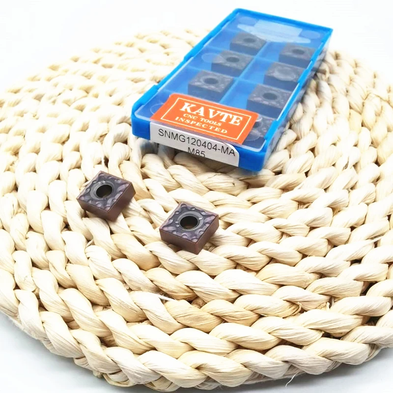 KAVTE เม็ดมีดคาร์ไบด์ SNMG 120404   MA SNMG 120408 -MA เครื่องมือกลึงเครื่องตัดภายนอกเครื่องมือกลึงโลหะ SNMG 120408 -เครื่อง CNC MS