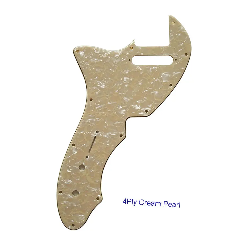 Pleroo Custom Guitar Parts - For Left handed US Tele 69 Thinline Guitar Pickguard Scratch Plate, Multicolor choice
